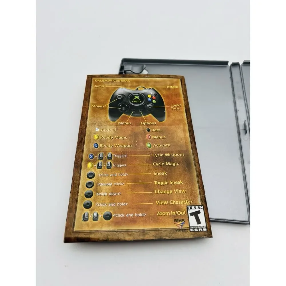 The Elder Scrolls III: Morrowind Platinum Hits Edition - Xbox - Tested Works VG